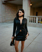 Vera Mini Leather Skirt