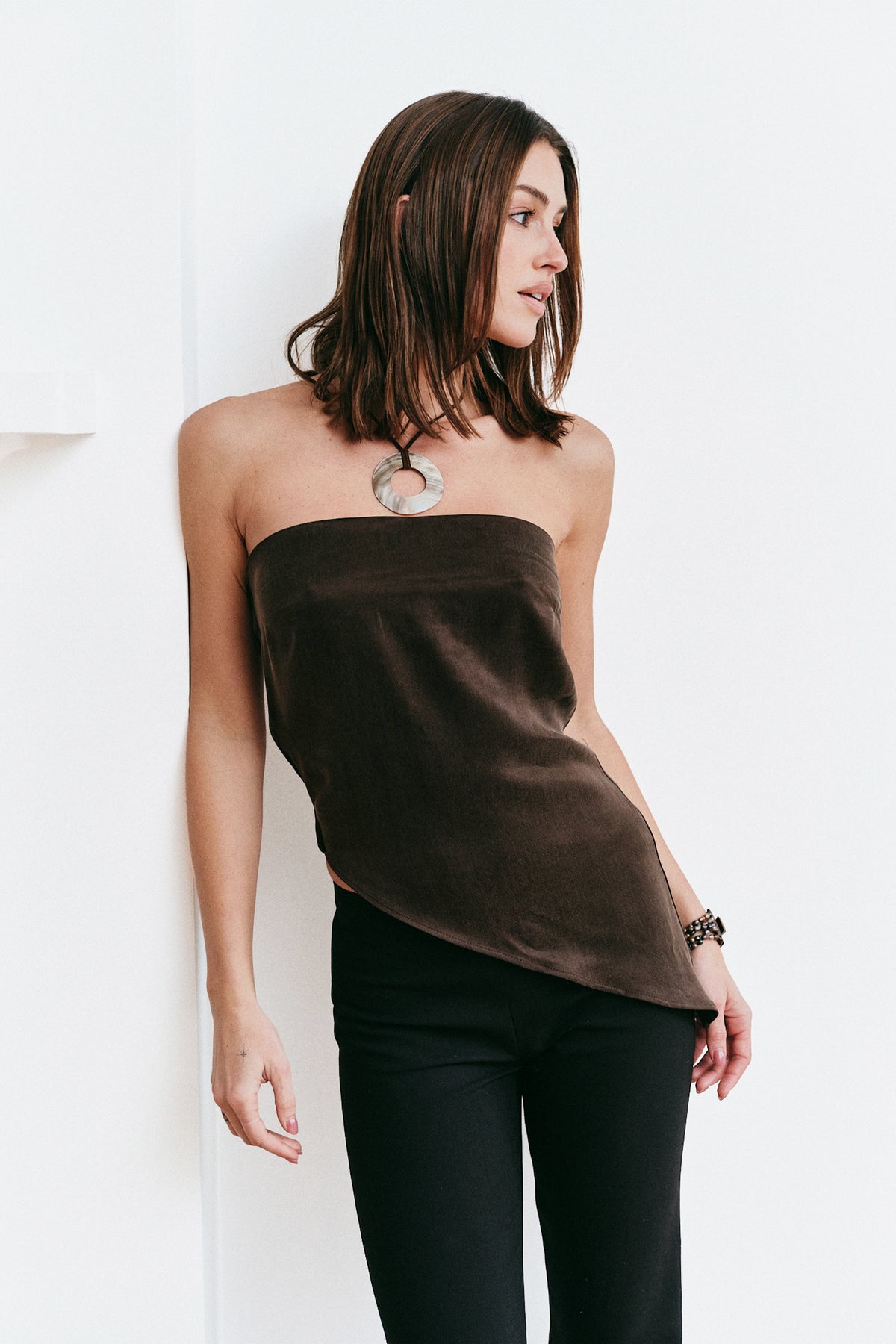 Strapless Drape Top