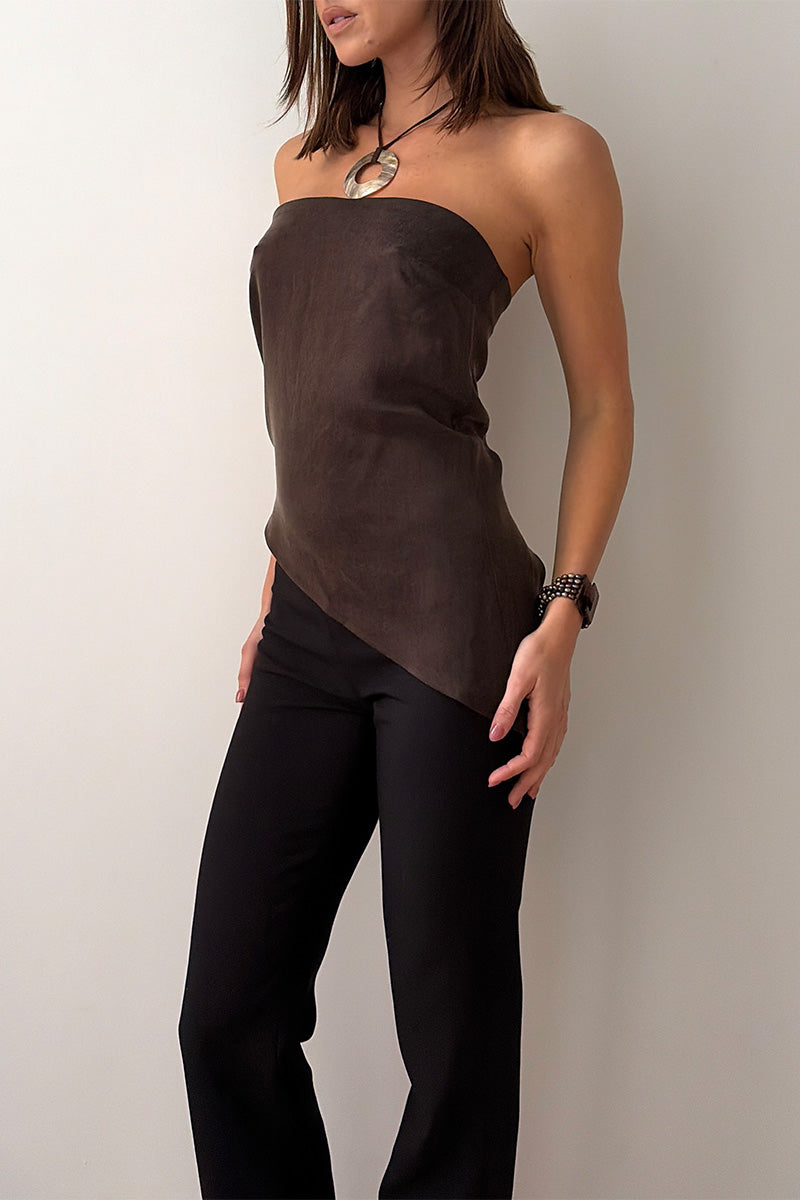 Strapless Drape Top
