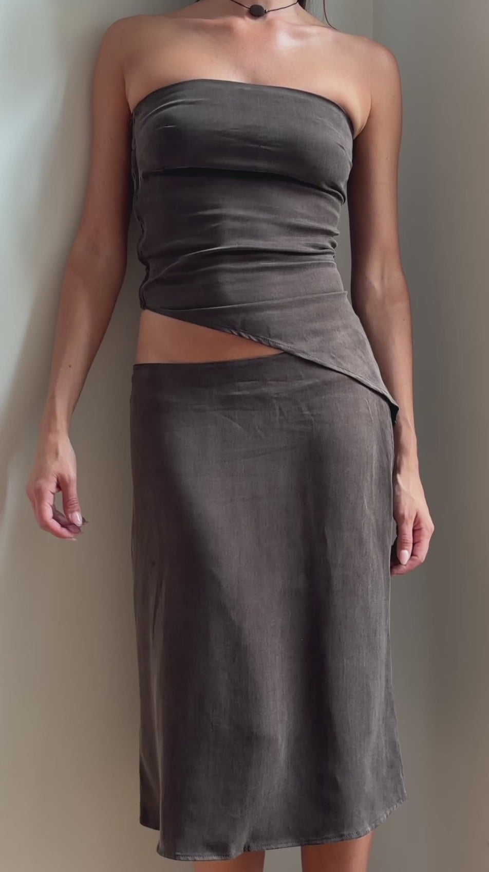 Strapless Drape Top